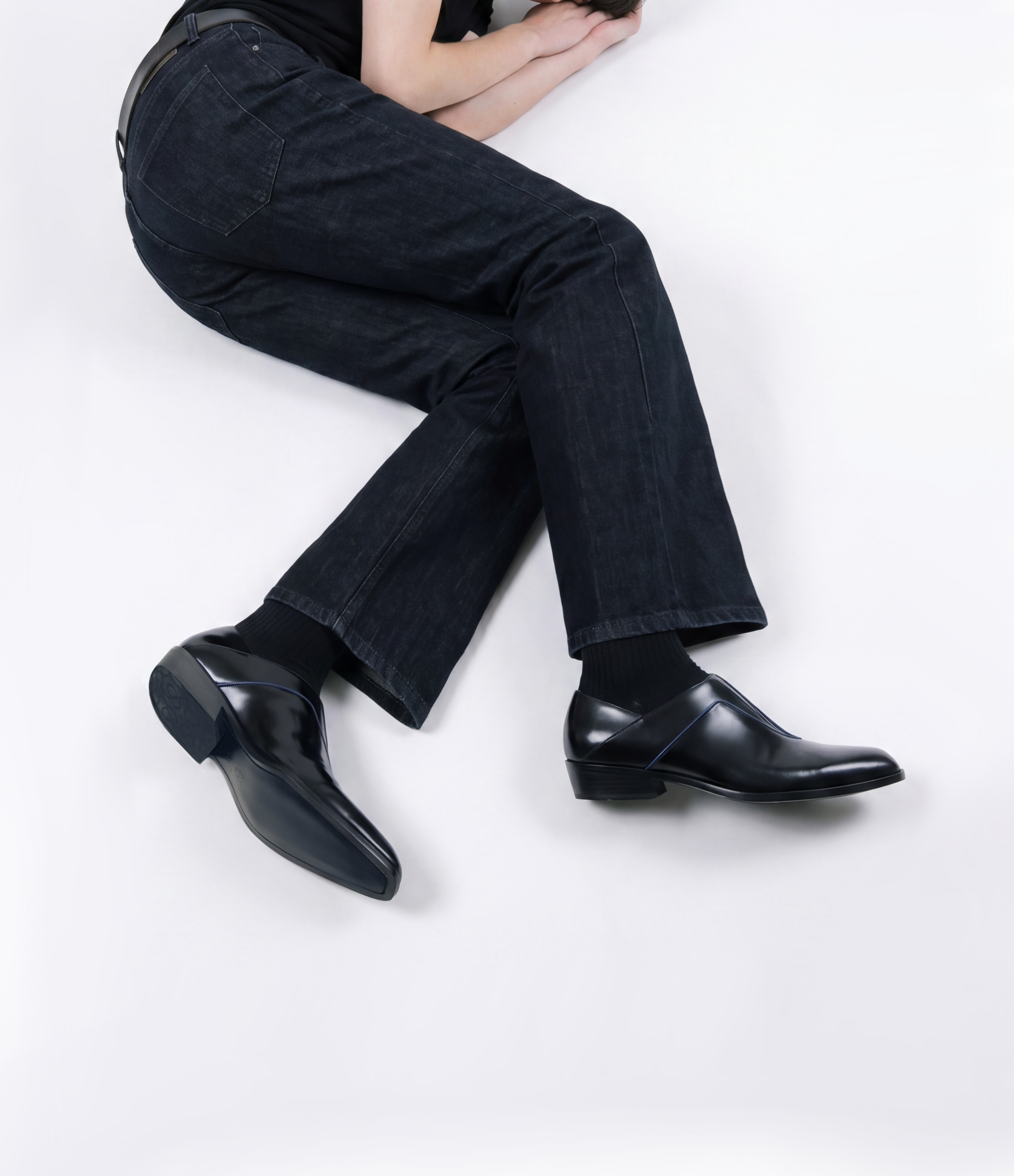 [BLUEZ] LOAFER-  BLACK&BLUE